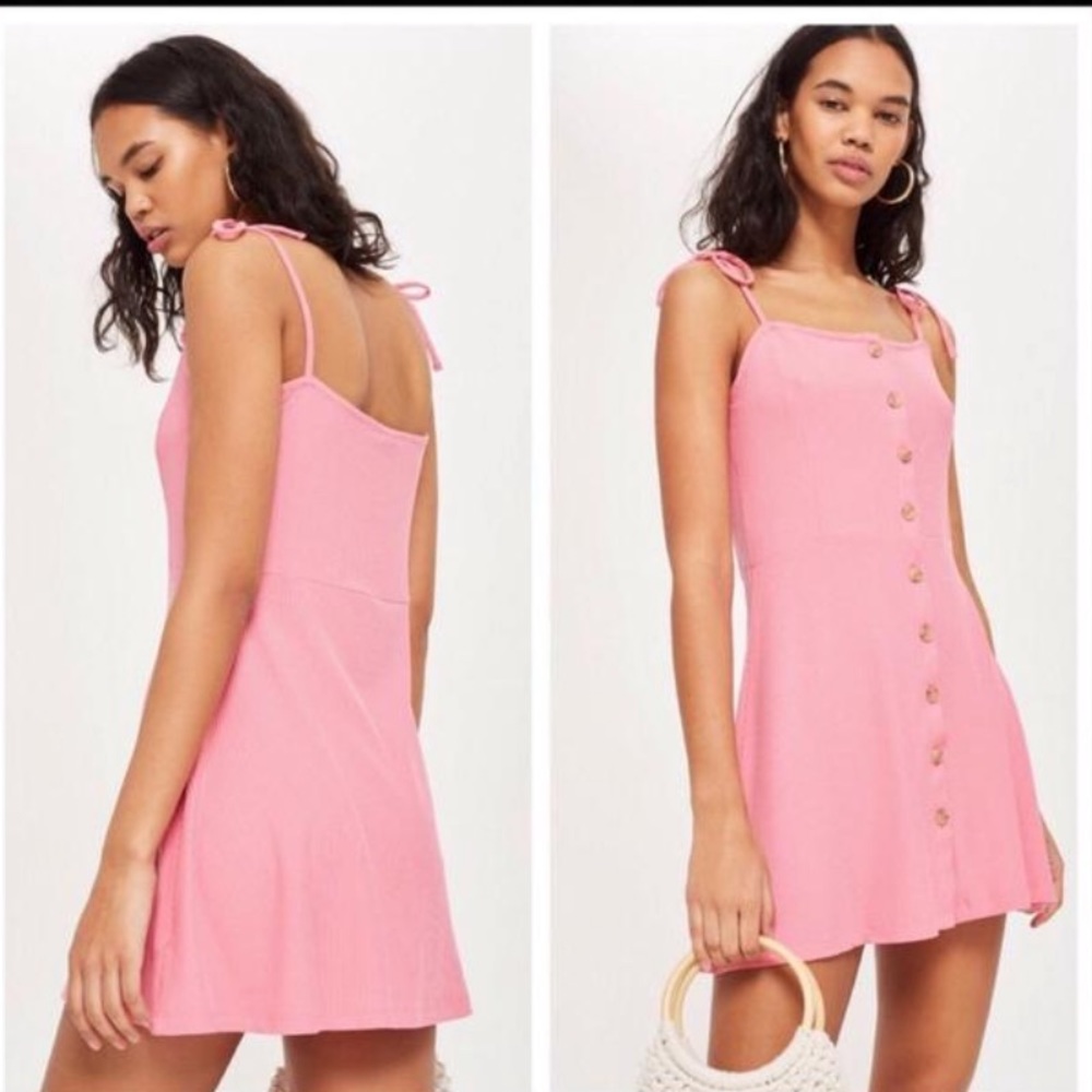 Light pink top shop dress